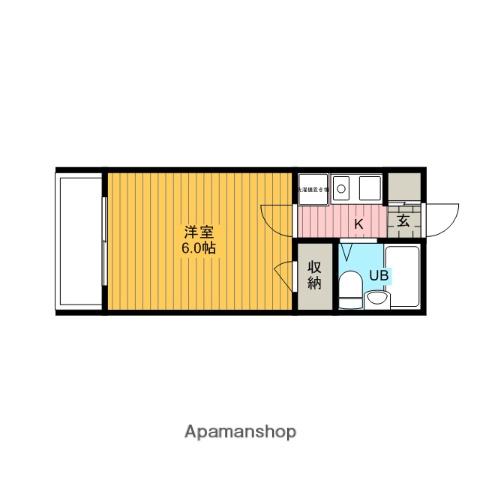 エマーユ東川口(1K/5階)の間取り写真