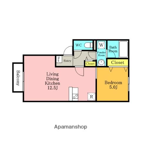ANETTE(1LDK/1階)の間取り写真
