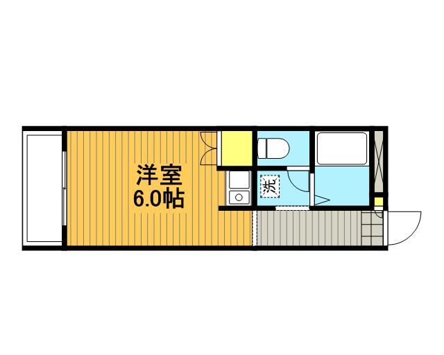 ラサール浦和(ワンルーム/3階)の間取り写真