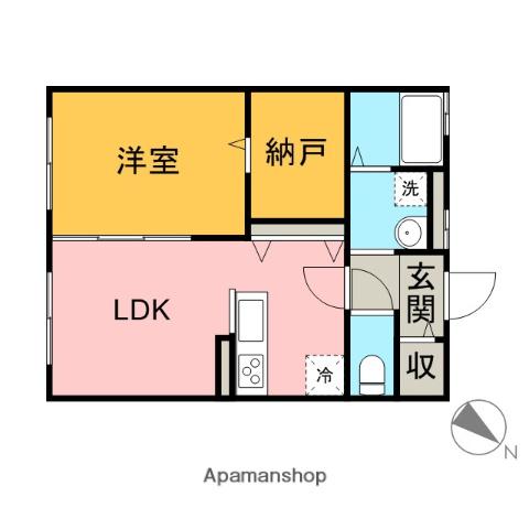 LE PETIT NID K (1LDK/1階)の間取り写真