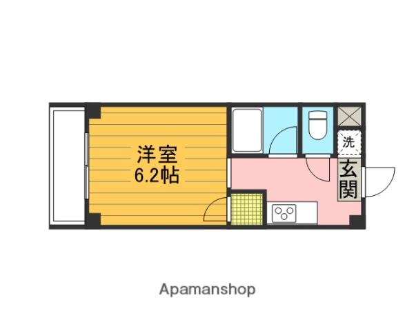 マンション小島(1K/2階)の間取り写真