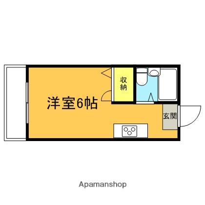 シャトーズフジミ(ワンルーム/2階)の間取り写真