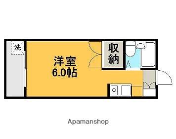 シャトーズフジミ(ワンルーム/2階)の間取り写真