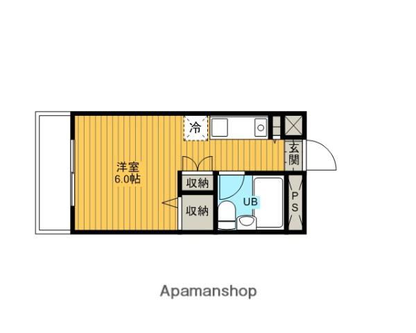 小松屋ビル(ワンルーム/3階)の間取り写真