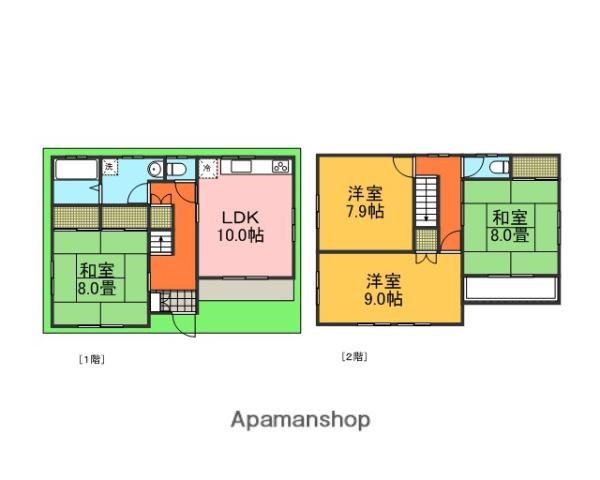埼京線 南与野駅 徒歩8分 2階建 築37年(4LDK)の間取り写真