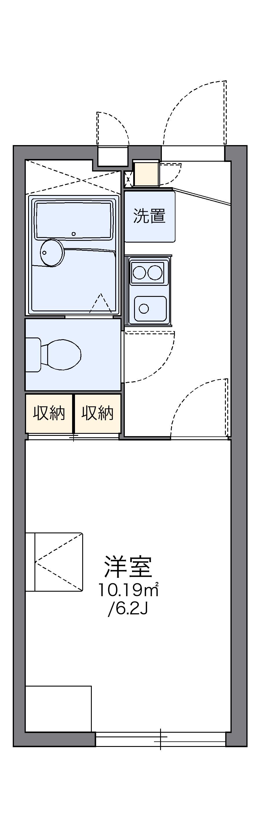 レオパレスすおう 1階階 間取り