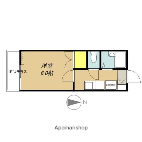 第2細沼コーポ(1K/2階)の間取り写真