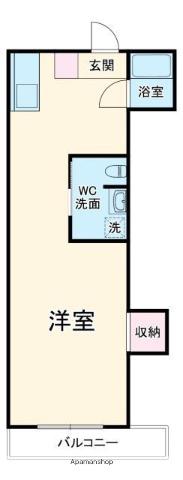 オレンジハウス1(ワンルーム/1階)の間取り写真