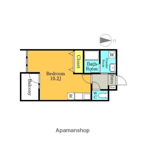 コミューンときわ(ワンルーム/2階)の間取り写真