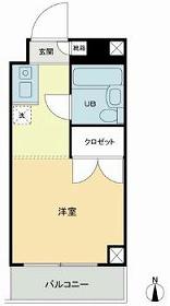 和光ハイツ(1K/3階)の間取り写真