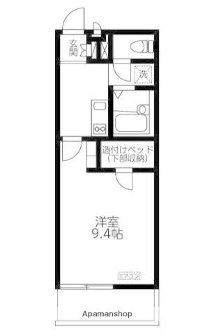 グランシャリオ木崎(1K/3階)の間取り写真