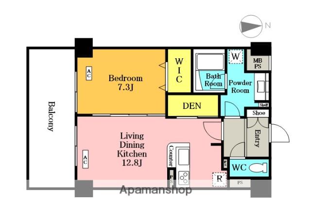 フィルージュ浦和常盤(1LDK/2階)の間取り写真