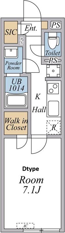 リブリ・さいたま市桜区西堀A(1K/3階)の間取り写真