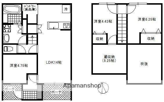 ＰＲＯＳＴＥＲＲＡＣＥ　ＳＯＵＴＨ(3LDK)の間取り写真