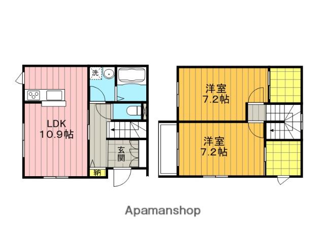 メナー木崎Ｆ(2LDK)の間取り写真