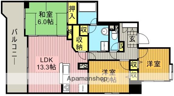 レクセルマンション北浦和公園 2階階 間取り