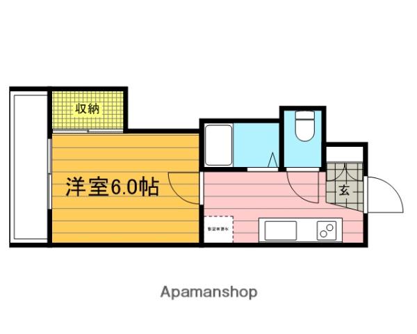 メゾンドールⅡ(1K/3階)の間取り写真