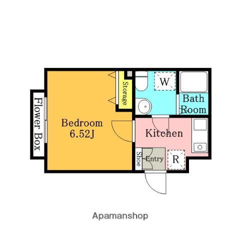 エストセーナ桜木(1K/3階)の間取り写真