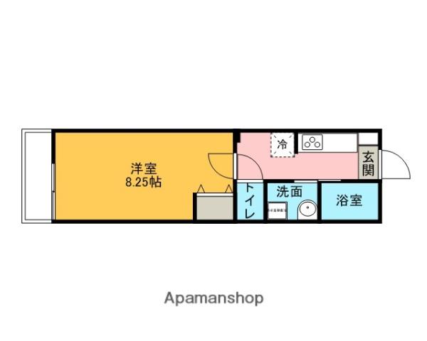 パルジェ大成(1K/3階)の間取り写真
