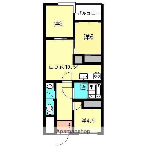 アゼリアコート(3LDK/3階)の間取り写真