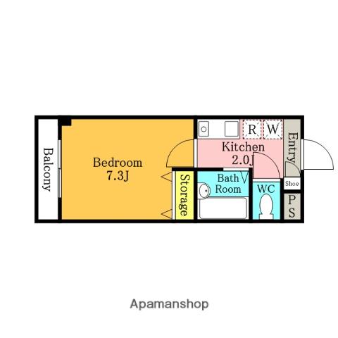 アドリーム21上落合(1K/1階)の間取り写真