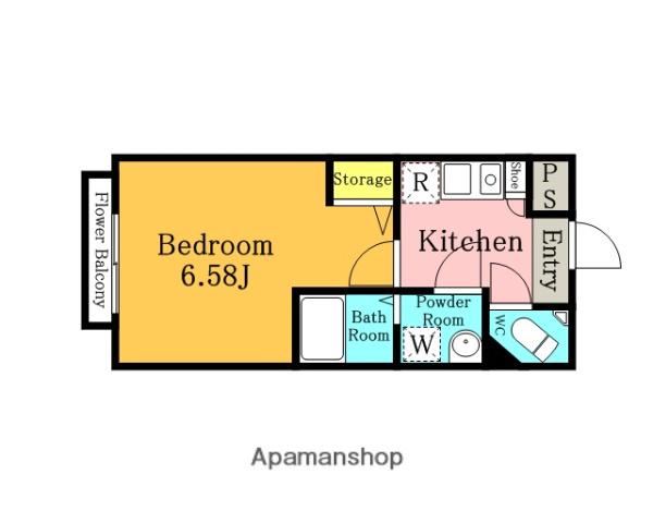 ガレリア大宮(1K/1階)の間取り写真