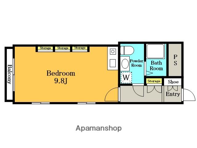 伊田グループビル3(ワンルーム/4階)の間取り写真