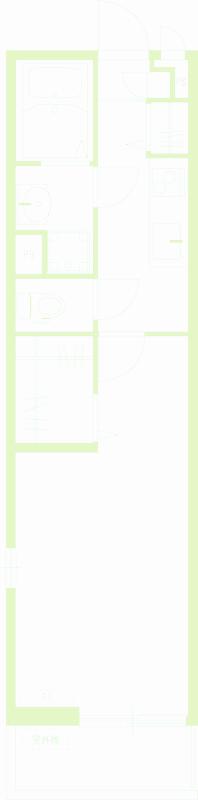 リブリ・KUSHIHIKI(1K/2階)の間取り写真