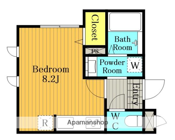 HEBEL VILLA(ワンルーム/1階)の間取り写真