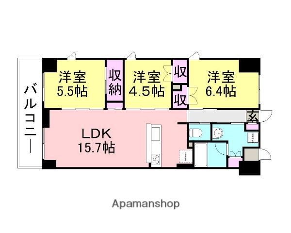 エフガーデン(3LDK/1階)の間取り写真