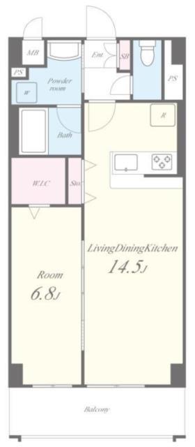 LE FLEUR OMIYA(1LDK/1階)の間取り写真