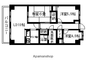 SGKマンション パピオール(3LDK/7階)の間取り写真