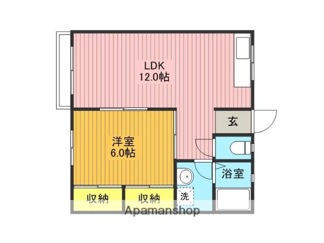 タカムラ第3コープ(1LDK/2階)の間取り写真