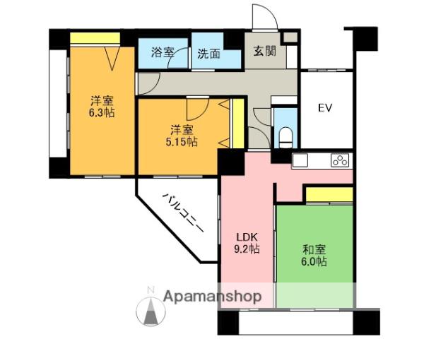 リトルリバー 5階階 間取り