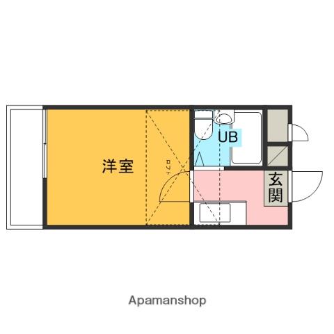 シティパレス北本Ⅲ(1K/2階)の間取り写真