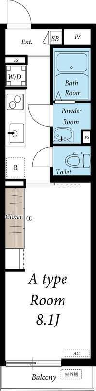 リブリ・トルナーレ(1K/1階)の間取り写真