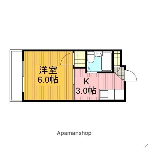 アンジュルム‐K(1K/2階)の間取り写真