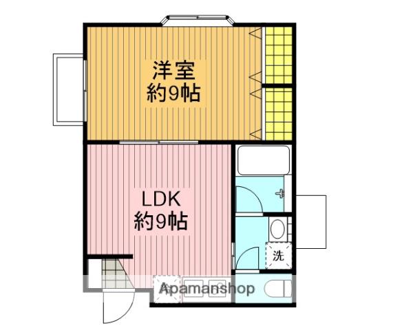 K・Sアパート(1LDK/1階)の間取り写真