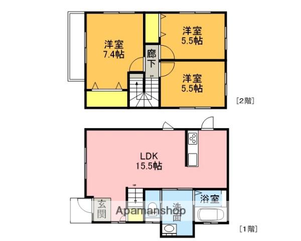 グランソフィア御幸(3LDK)の間取り写真