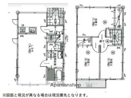 高崎線 鴻巣駅 徒歩11分 2階建 築3年(3LDK)の間取り写真