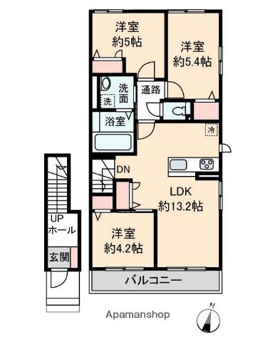 エルツⅠ(3LDK/2階)の間取り写真