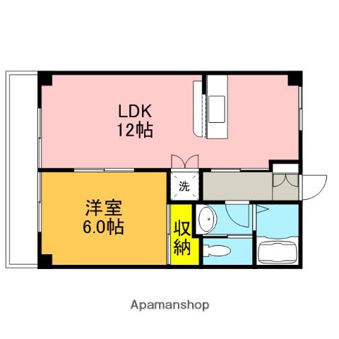フレンドライツ(1LDK/2階)の間取り写真