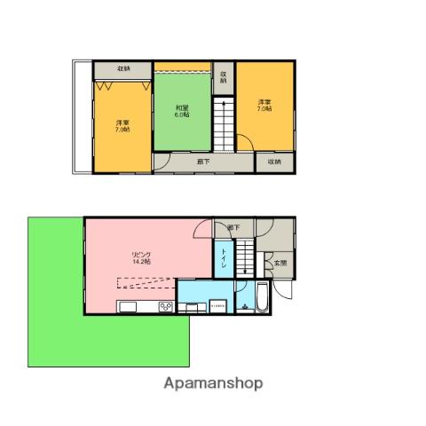 エステート泉(3LDK)の間取り写真