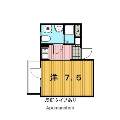 カーサ大戸(1K/2階)の間取り写真