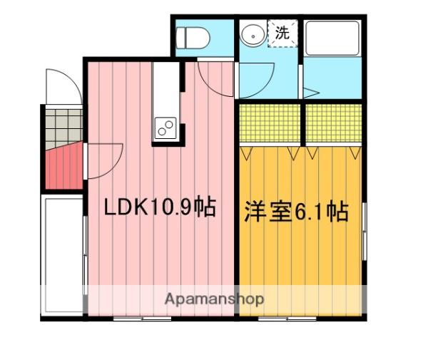 サン・ヴェルデ(1LDK/1階)の間取り写真