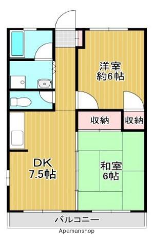 和光ハイツ(2DK/1階)の間取り写真