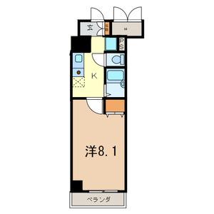 タック高砂(1K/5階)の間取り写真