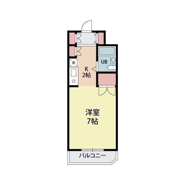 コアクレスト浦和(ワンルーム/3階)の間取り写真