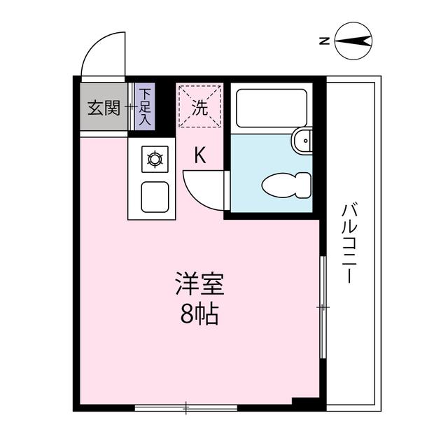 レジデンス ヒロ(ワンルーム/2階)の間取り写真