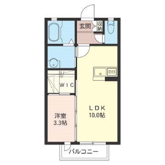 HORTEN SIA(1LDK/2階)の間取り写真